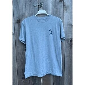 Baseballism Mens Full-Time Dad Gray Graphic T-Shirt Medium Short Sleeve Tee